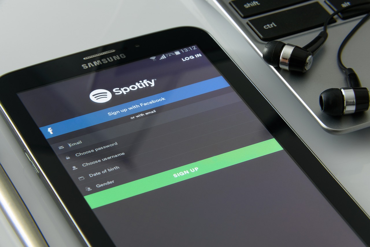 Spotify auf einem Handy